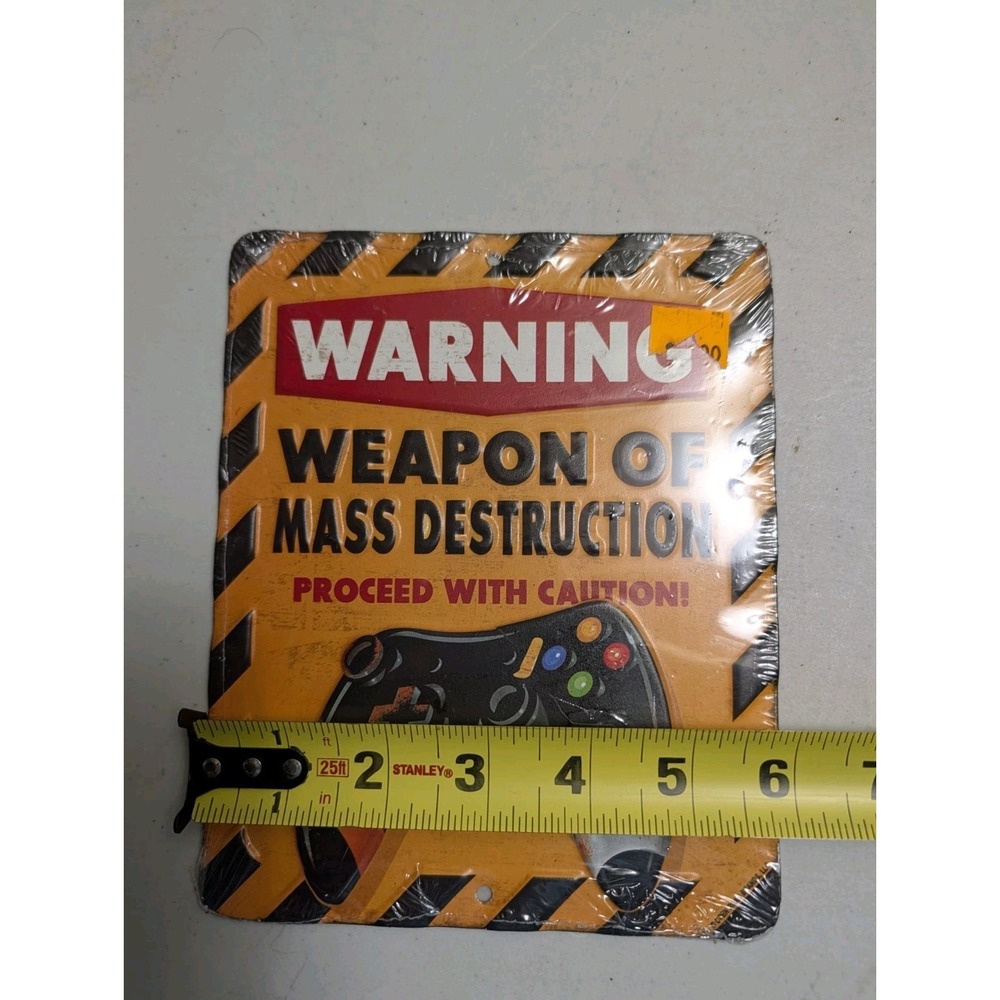 Gamer Metal Wall Sign‎ Plaque Xbox Controller Boys Gaming Bedroom Decor 7x5.75 - Picture 3 of 3
